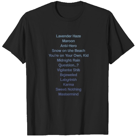Discover Midnights Taylor Tracklist T-Shirts