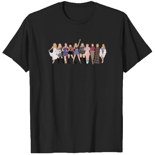 Discover Taylor Eras (includes midnights) T-Shirts