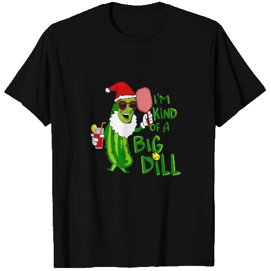 Christmas Pickleball Santa T-Shirts
