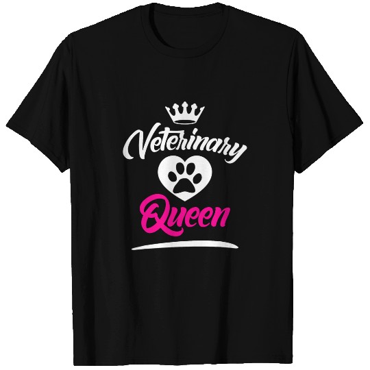 Veterinarian Queen Funny Veterinary Graduate T-Shirts