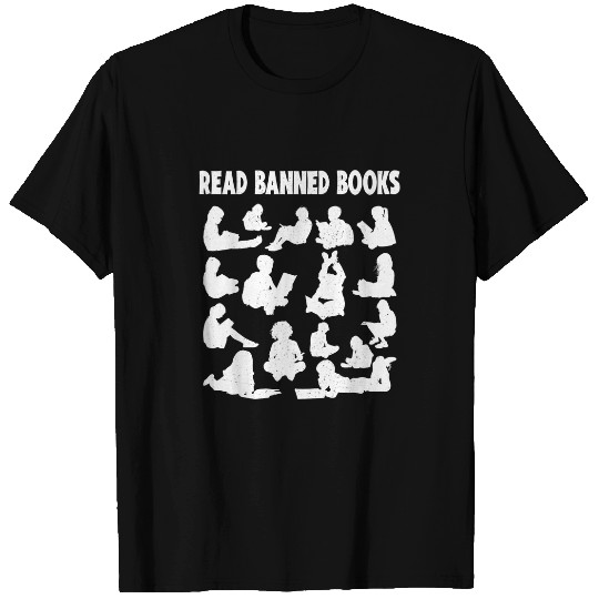 Book Ban Quote Image Kids Reading School Read Banned Books T-Shirts
