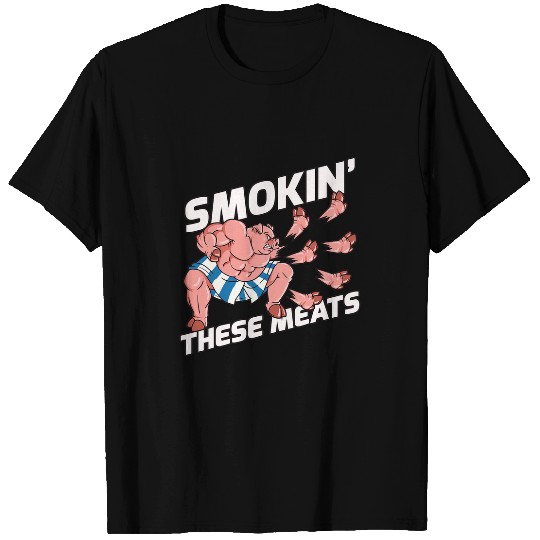 Smokin These Meats Pork Karate Delicious Ham T-Shirts