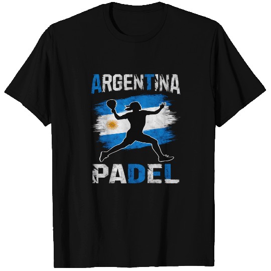 Argentina Flag Padel Women T-Shirts