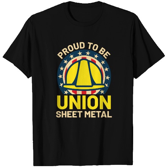 Sheetmetal SMART Union Construction Labor Union Worker Men T-Shirts