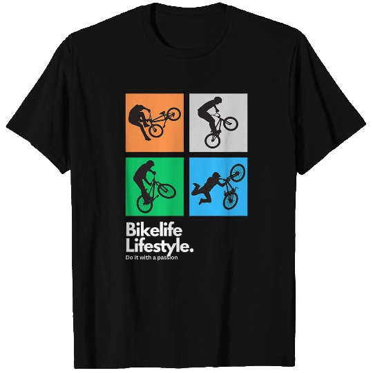 Bmx Bikelife Lifestyle Quad Cube Tricks v2 T-Shirts