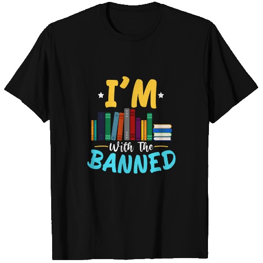 Funny Retro Im With The Banned Books T-Shirts