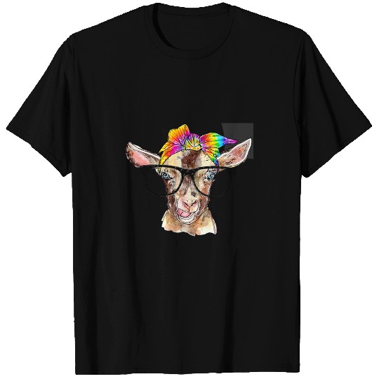 Funny Goats Life Goats Tie Dye Bandana Western Goats Mom Gift T-Shirts