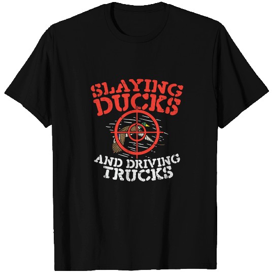 Ducks Quack Mens Duck Hunting Waterfowl 568 Duckie Ducks T-Shirts