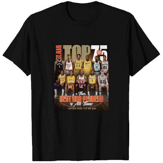 Michael Jordan, LeBron James, Kobe Bryant Shirt, Top 75 NBA Slam Cover T-Shirt, Unisex Sports Tee, Vintage Retro Basketball Streetwear, Gift