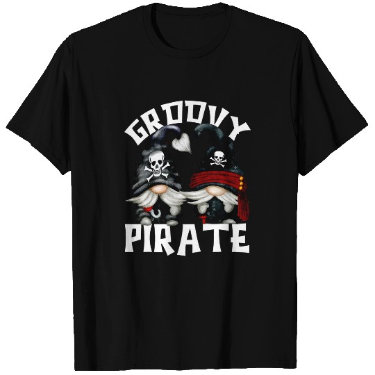Groovy Gnomie Graphic For Women Men Funny Pirate Gnomes T-Shirts