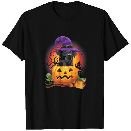 Black Lab Witch Pumpkin Halloween  Dog Lover Costume Gifts 85 T-Shirts