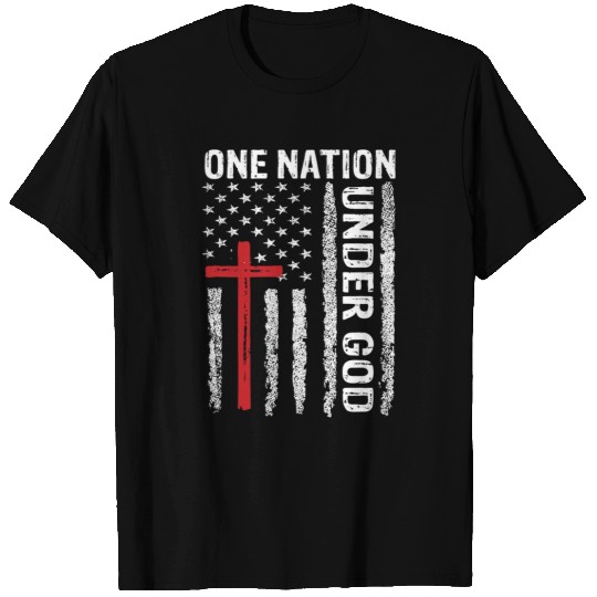 Christian vintages USA Flag Christian Faith Family Freedom T-Shirts