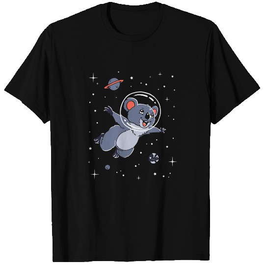 Funny Bear Koala In Space Cute Cartoon Koala Bear Tee Cute Bears T-Shirts