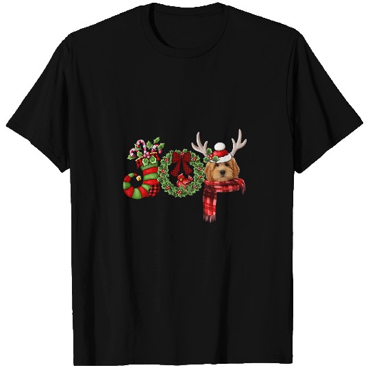 Dog Goldendoodle Christmas Goldendoodle Joy Reindeer xmass Funny T-Shirts