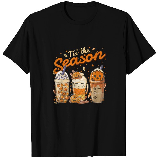 CF Coffee Tis The Season Pumpkin Spice Latte Halloween Fall Coffee 110 T-Shirts