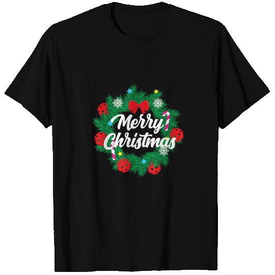 Funny Merry Christmas Pickleball Balls T-Shirts