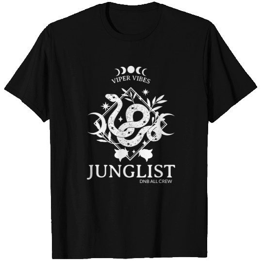 Drums Drummer Junglist EDM Drum And Bass Snake 174 BPM DnB Music Liquid Drums T-Shirts