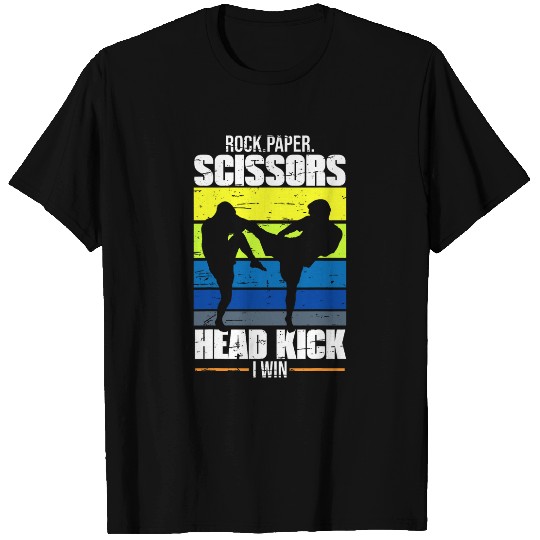 Rock Paper Scissors Head Kick I Win Martial Arts Taekwondo 4 T-Shirts