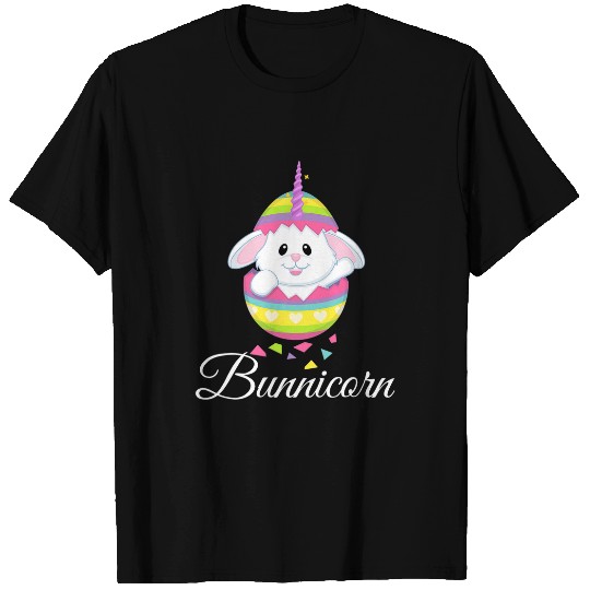 Bunnicorn Easter Bunny Unicorns Rabbit Girls Boys Cute T-Shirts