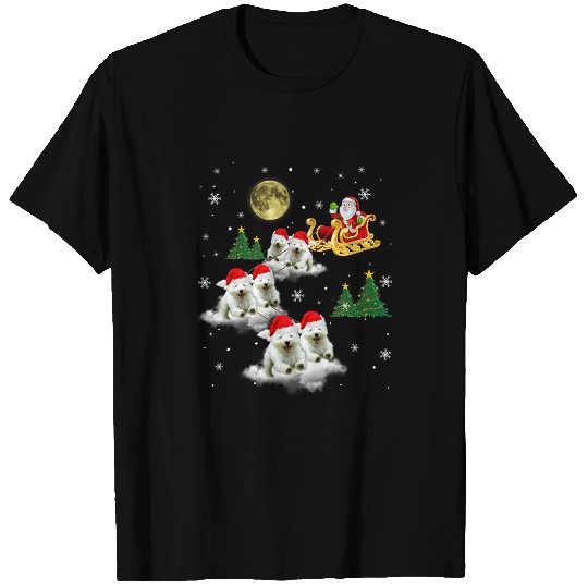 Dog Maltese Funny Maltese Dog Reindeer Santa Claus Christmas xmass Pajama T-Shirts