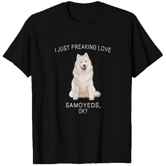 Dog Samoyed JAdore Les Samoyeds Ok Dog T-Shirts