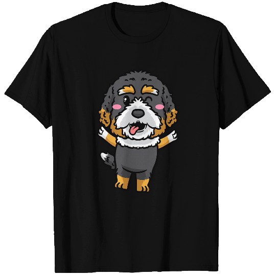 Bernedoodle Dog Emoticon 3 T-Shirts