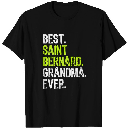 Dog Saint Bernard bests Saint Bernard Grandma Ever Dog Lover T-Shirts