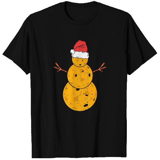 Funny Christmas Pickleball Snowman Pickleball Player Sports 1 T-Shirts