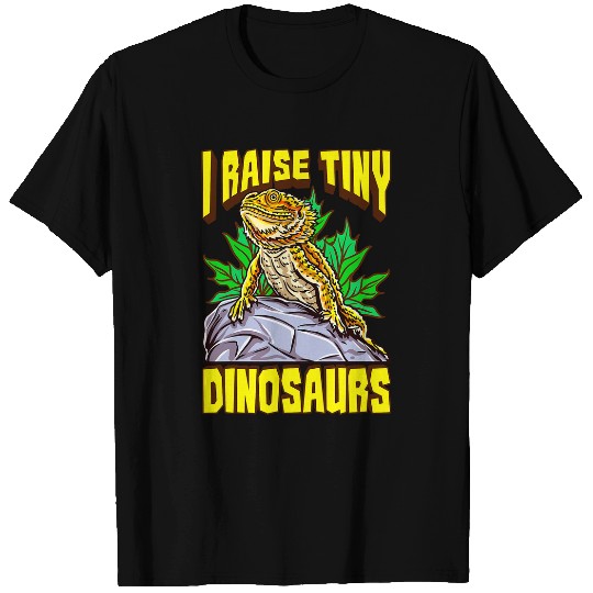 Bearded Dragon Funny Bearded Dragon I Raise Tiny Dinosaurs Lizard Reptile T-Shirts