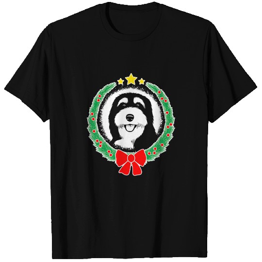 Bernedoodle Christmas xmass Dog T-Shirts