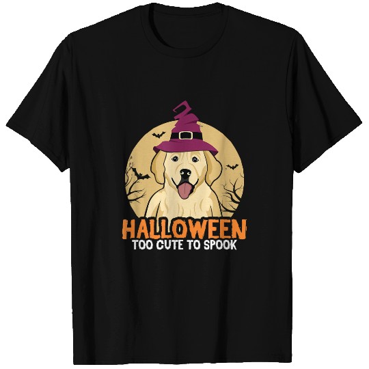 Goldie Halloween Golden Retriever Moon Costume Thanksgiving Design 8 Golden Retriever Dog T-Shirts