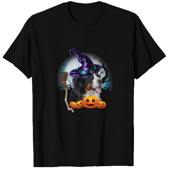 Bernese Mountain Dog And Moon Halloween Costume Dog Lover 2 T-Shirts