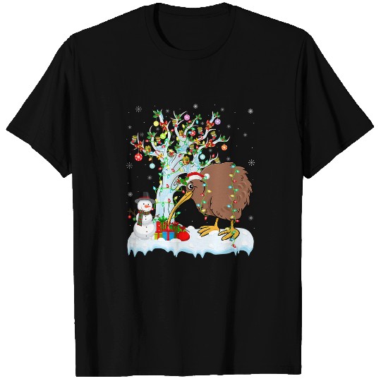 Kiwi Bird xmass Element Tree Lighting Kiwi Bird Christmas 6 T-Shirts