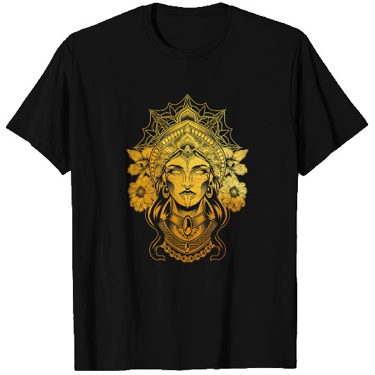 Namaste Yoga Kali Goddess of Death Ancient Indian Hindu Yoga Meditation Meditation T-Shirts