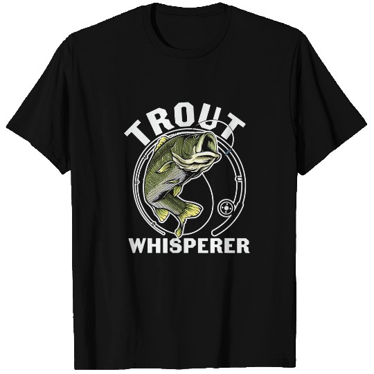 Fishing Mens Fathers Day Fishing Trout Whisperer 1 Fisher T-Shirts