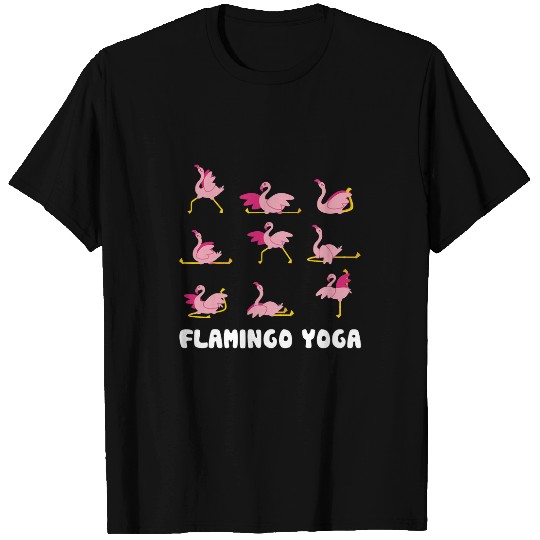 Namaste Yoga Flamingo Yoga Meditation Workout Exercise Fitness Mom Gift Meditation T-Shirts