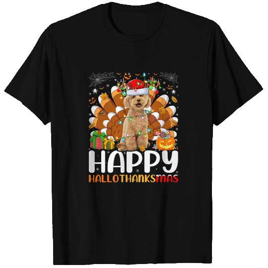 Dog Maltipoo Lover Halloween Christmas Happy Hallothanksmas T-Shirts