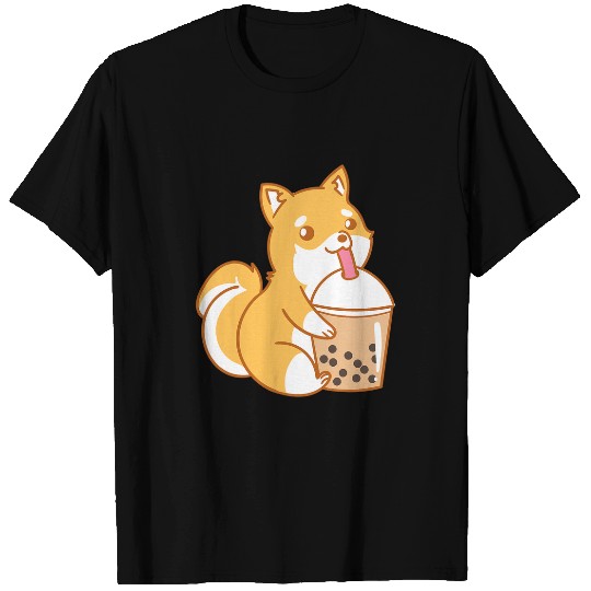 Dog Shiba Inu Boba Milk Tea Funny Bubble Tea Lover JT T-Shirts