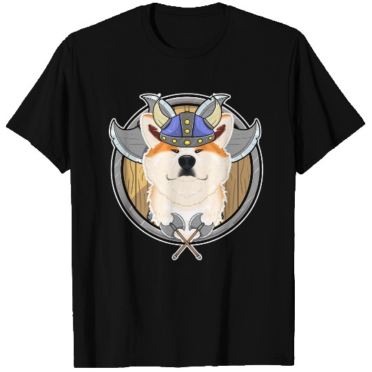 Dog Akita Inu I Valhalla I Viking T-Shirts