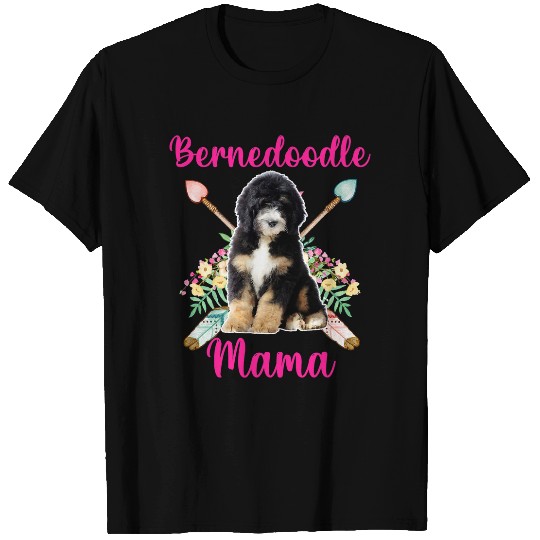 Bernedoodle Mama Cute Mama Bernedoodle Dog Lover T-Shirts
