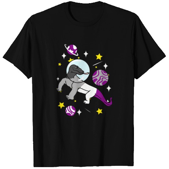 Dragons Asexual Komodo Dragon In Space Ace Pride T-Shirts