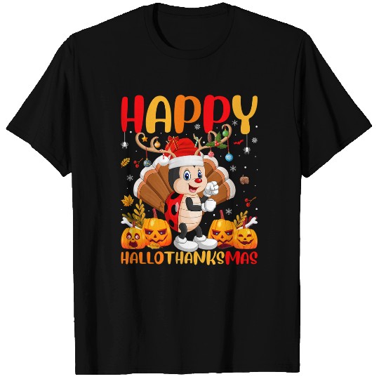 Funny Ladybug Lover Happy Ladybug HelloThanksMas T-Shirts