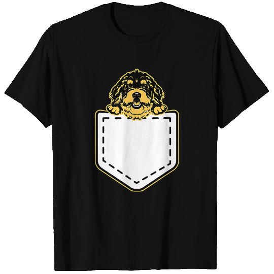 Bernedoodle Dog Bernedoodle In Pocket 38 T-Shirts