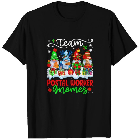 Team Postal Worker Gnomes Christmas Group Gnomes Proud Job T-Shirts