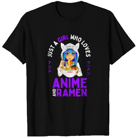 Anime Ramen Anime Lover Anime Girl Japanese Aesthetic Gifts T-Shirts