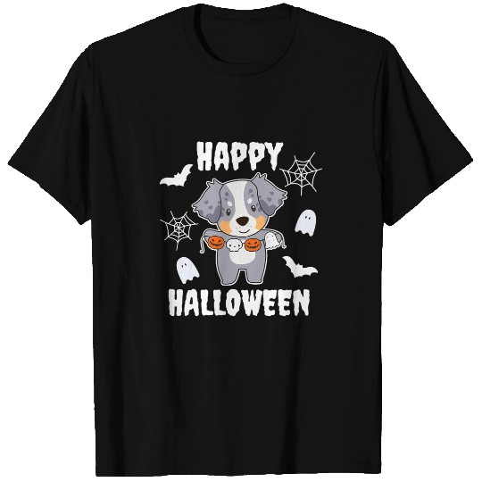 Australian Shepherd Happy Halloween Pumpkin Dogs Halloween 3 T-Shirts