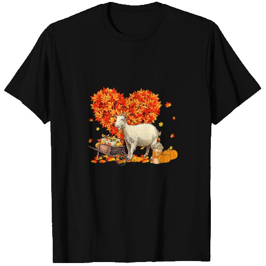 Funny Goats Farm Farmer Autumn Tree Fall Leaves Thanksgiving 78 T-Shirts