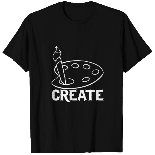 Art Lover Artist Paint Brush Painting Palette Create T-Shirts