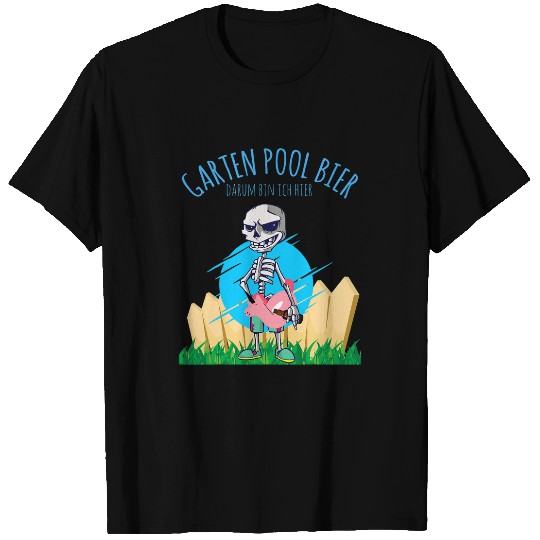 Garden Pool Lifeguard Beer Hobby Gardener Allotment Garden Party T-Shirts