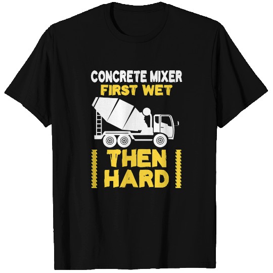Construction Site Construction Worker Concrete Mixer T-Shirts